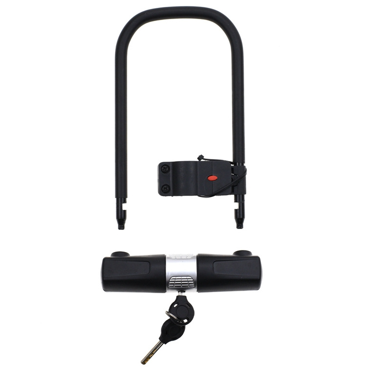 YH1738 Mountain Bike Anti-Theft Lock Portable U-Bike Lock With Lock Rack