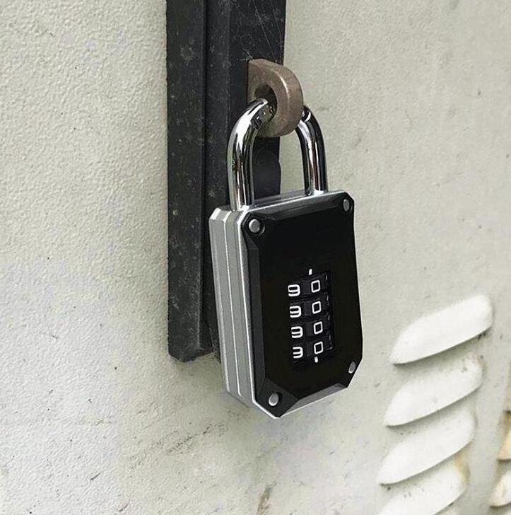 YH2147 New arrival waterproof code padlock 4 digital lock for school and gym resettable combination pad locks