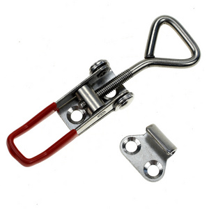 YH2953  Spring Loaded Toggle Draw Latch Stainless Steel Twist Latch hasp l Quick Release Hand Tool Clamp Adjustable Toggle Latch