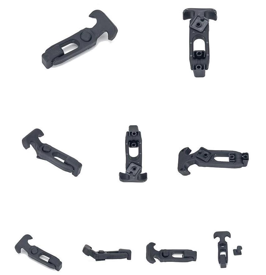 YH1990 Black Fixed T-handle Rubber Flexible Draw Latches for Tool Box  Engineering Machine Hood T handle Toolbox Lock