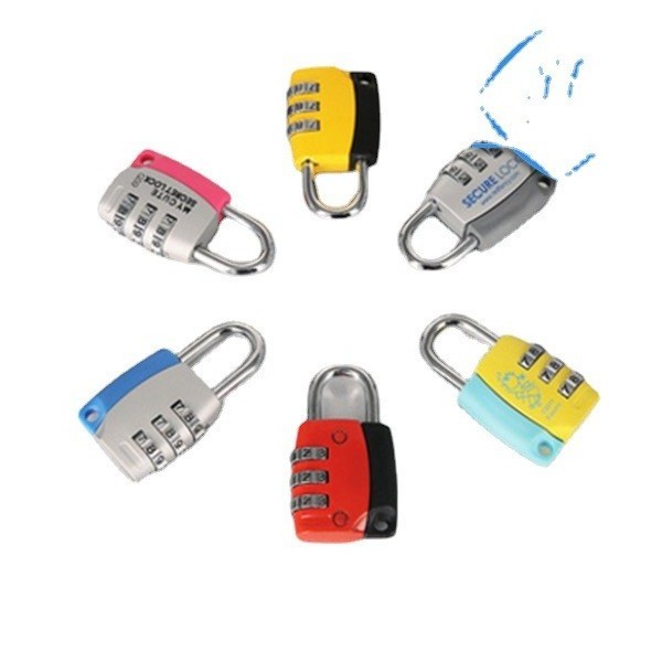 YH9987 Combination lock Travel luggage backpack zipper lock head mini color combination lock