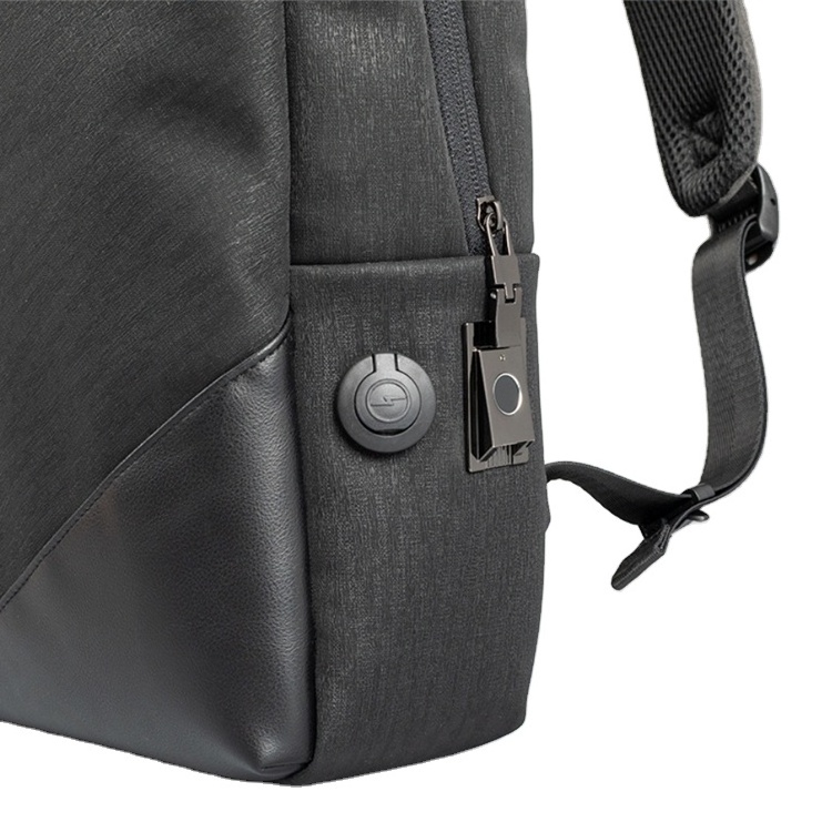 YH2279 Computer bag fingerprint lock bag Backpack zipper briefcase Smart fingerprint lock