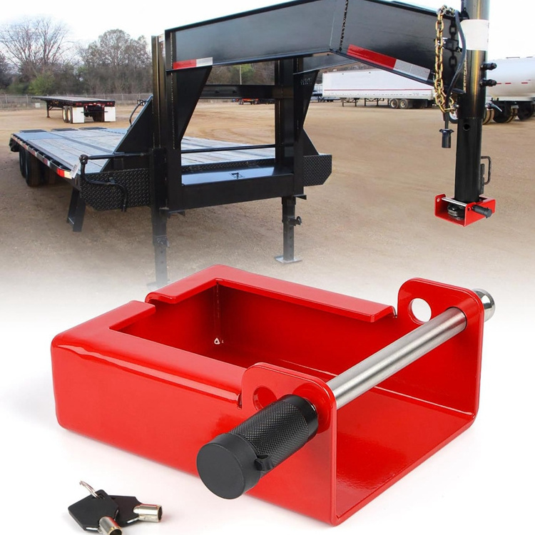 YH3112   Steel 7-inch Bottom Plate Coupler Trailer hitch  Receiver lock Gooseneck Trailer Lock