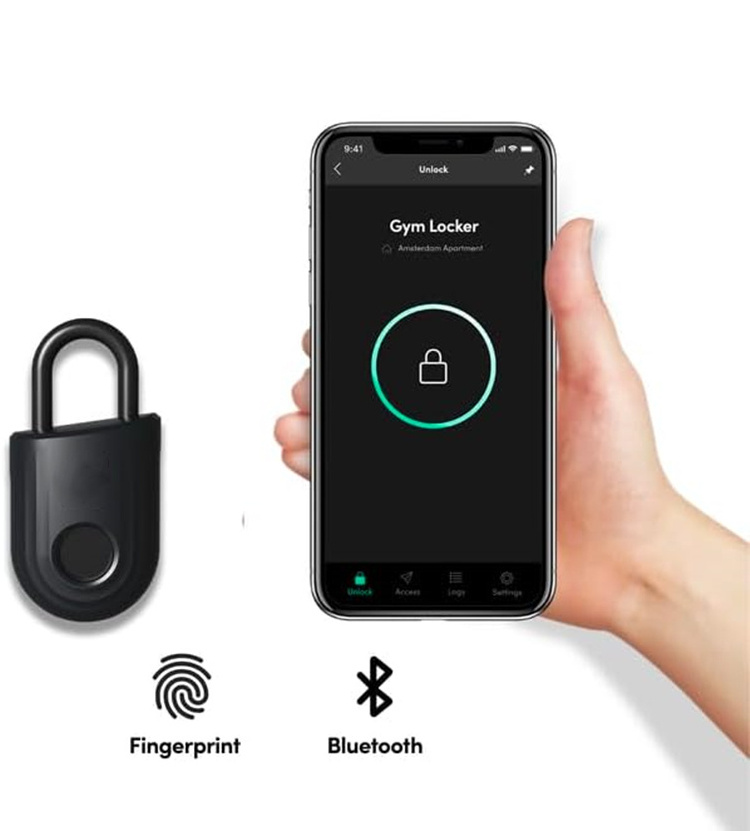 YH3131 Water resistant keyless fingerprint padlock arehouse gym fingerprint unlock