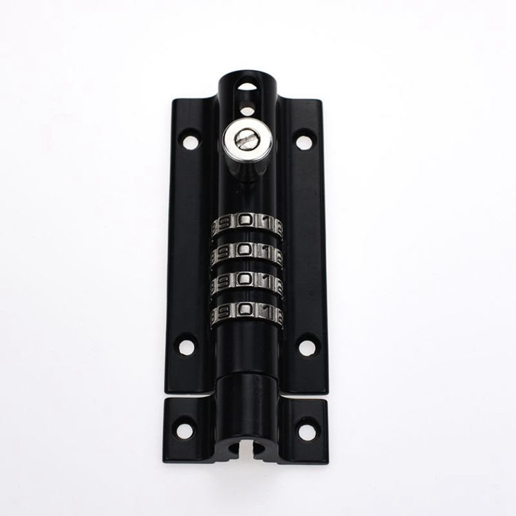 YH1880 Zinc Alloy Combo Bolt 4 digit Combination Sliding Bolt Latch door bolt lock