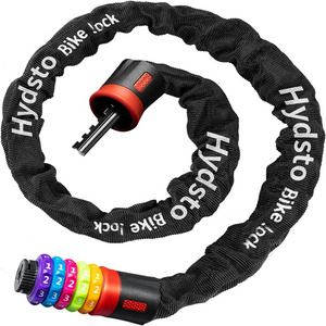 YH3342  Rainbow Bike Lock Combination,5-Digit Resettable Scooter Lock ,3.2 FT Heavy-Duty Anti-Theft Lock