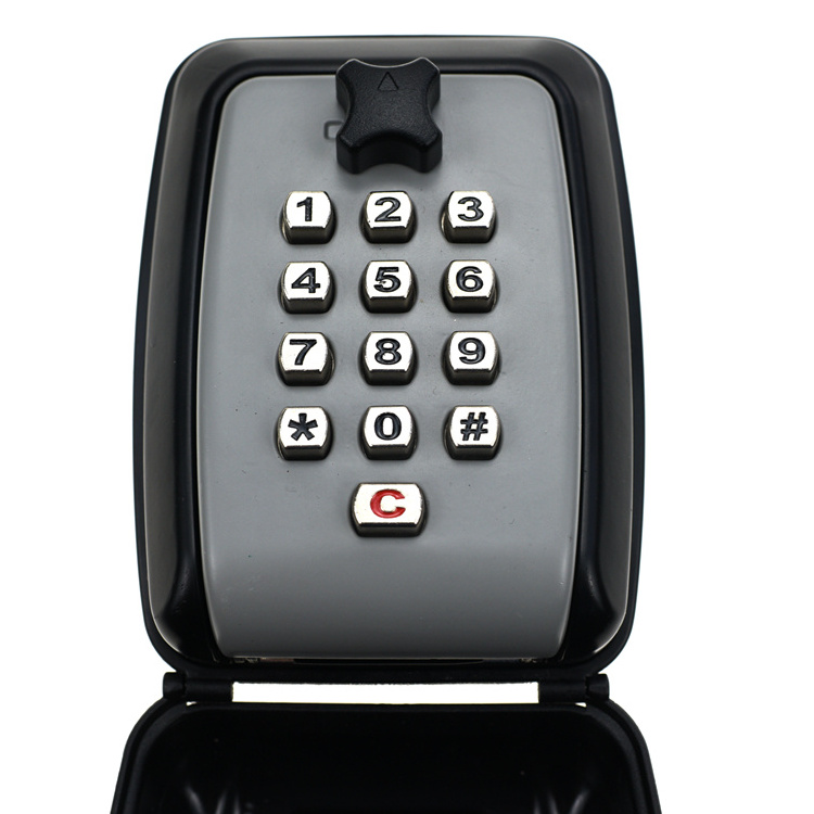 YH1492 12 Digit password button lock box outdoor wall mounted safety storage key lock box