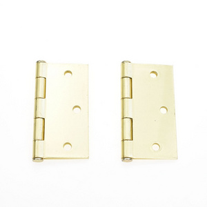 YH2036 RTS Brass Gate Butterfly Cuprous Polished Brass Square 3 "3.5" 4" Iron Door Hinge Brass Plated