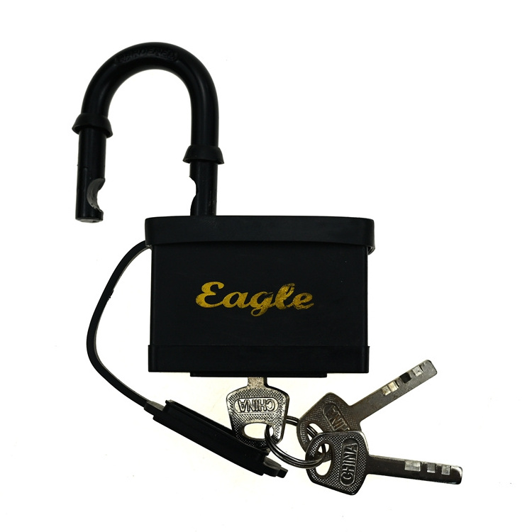 YH2241 Steel Laminated Padlock Safety Hardened American Iron Padlock With Pvc Cover