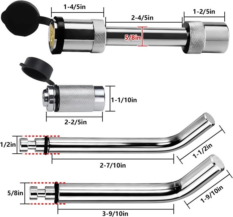 YH1525 Universal caravan trailer lock coupler lock,Hitch lock for trailer,Trailer ball lock