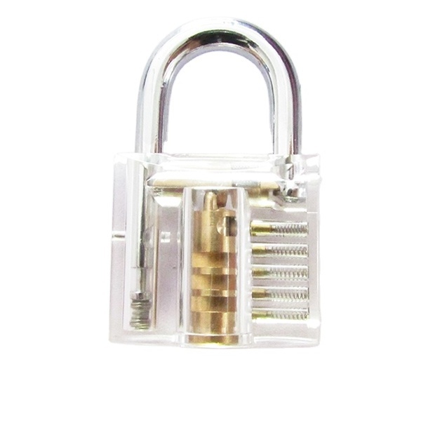 YH9288 Cutaway Inside View of Transparent Mini Practice Padlock Lock Training Skill Pick for Locksmith