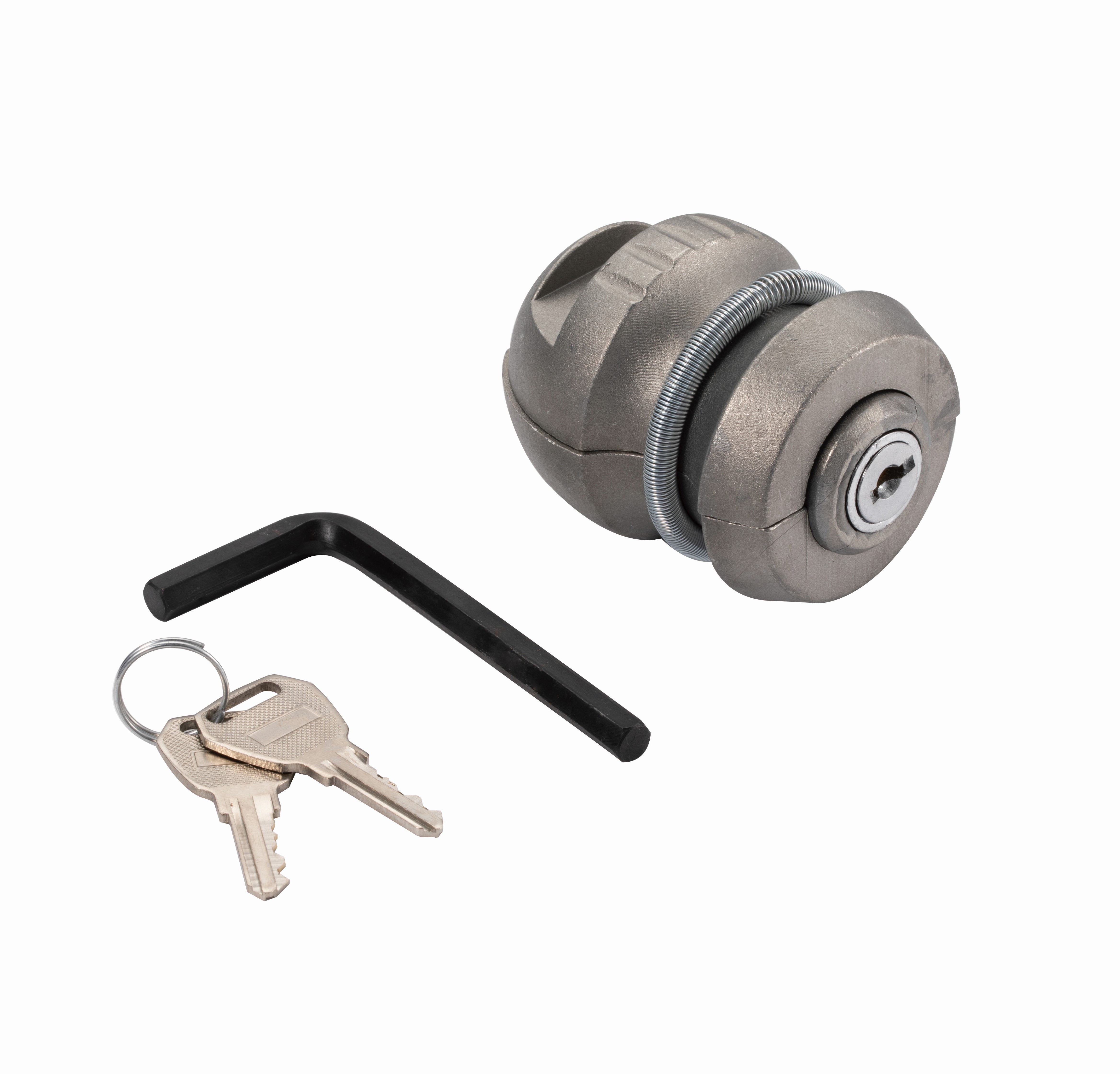 YH1917 Keyed Different or Aliked 50mm Trailer Tow Ball  Caravan Lock With 2 Keys