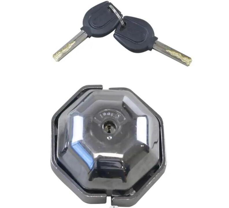 YH2199 Round Steel Hockey Puck Lock Hidden Shackle Padlock Garage Door Lock