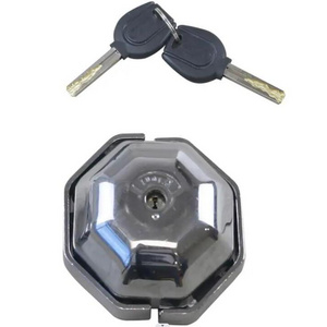 YH2199 Round Steel Hockey Puck Lock Hidden Shackle Padlock Garage Door Lock