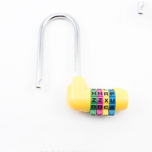 YH8435 gym drawer wardrobe luggage 4-digit password padlock ,new luggage U-type password lock,