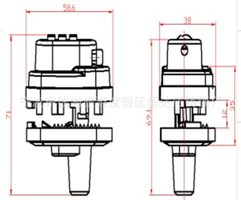 YH1902 Plastic 3 digital combination Gun Trigger lock