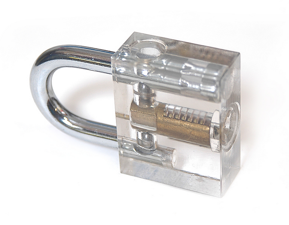 YH9117 Transparent Practice Cutaway Wafer lock