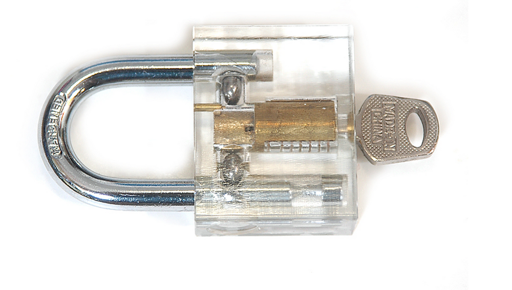 YH9117 Transparent Practice Cutaway Wafer lock