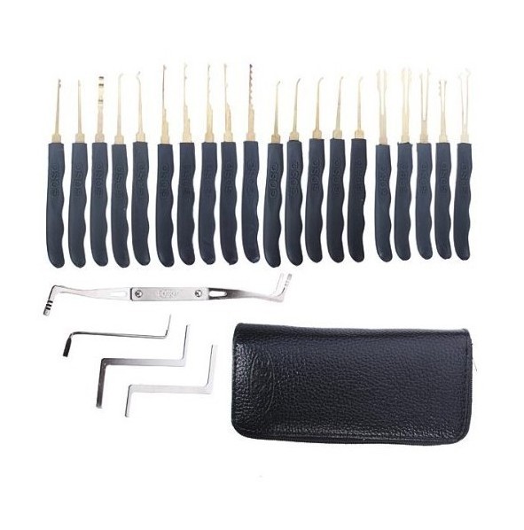 YH9122 24pcs Single Hook Lock Pick Set Locksmith Tools Lock Pick Kit