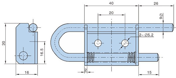 YH9345 Spring loaded toggle latch,cabinet door hinge