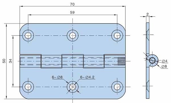 YH9411 Furniture Hardware 180 degree Sus 304 stainless steel door hinges