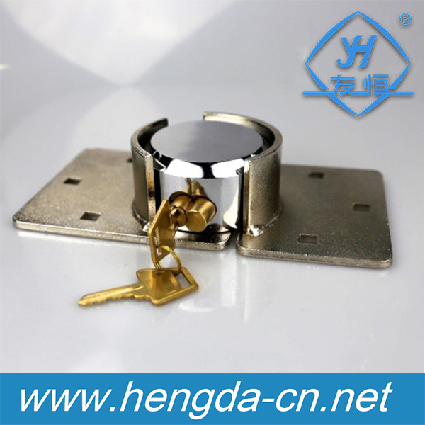 YH9600 High Quality 73 mm Round Steel Hockey Puck Lock Hidden Shackle Padlock