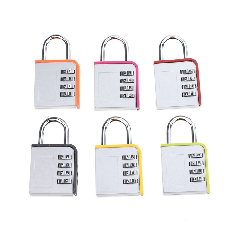 YH9052 4-digital Combination lock Small Travel Luggage secure Padlock