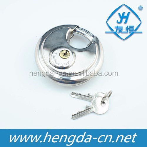 YH1256 Keyed Alike Disc Padlock   Waterproof Discus Lock for Storage Unit, Sheds, Garages and Fence