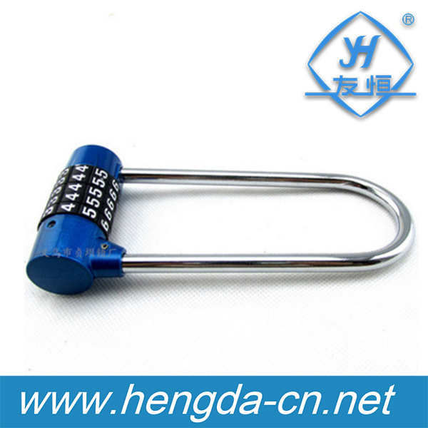 YH9995 Long Shackle 5 Number Combination U Padlock Existing Code Padlock With Digital