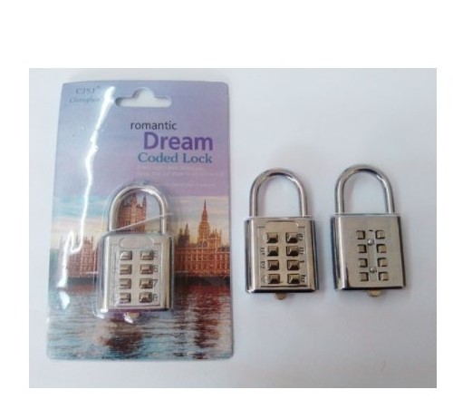 YH1069 Top Security Push Button Combination Padlock 8 Digit Gate Lock