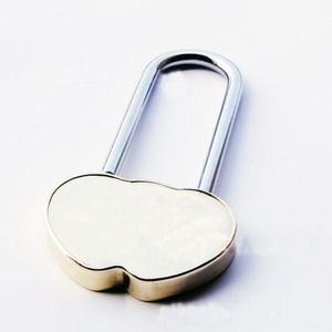 YH1019 Factory Wholesale Solid Brass Love Lock Wish Lock Double Heart Padlock