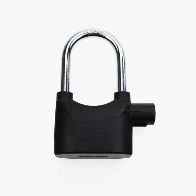 YH1617 Aluminium Alloy/zinc Alarm Black Color Painting 110db Kinbar Anti Theft Security Padlock Alerts With Alarm