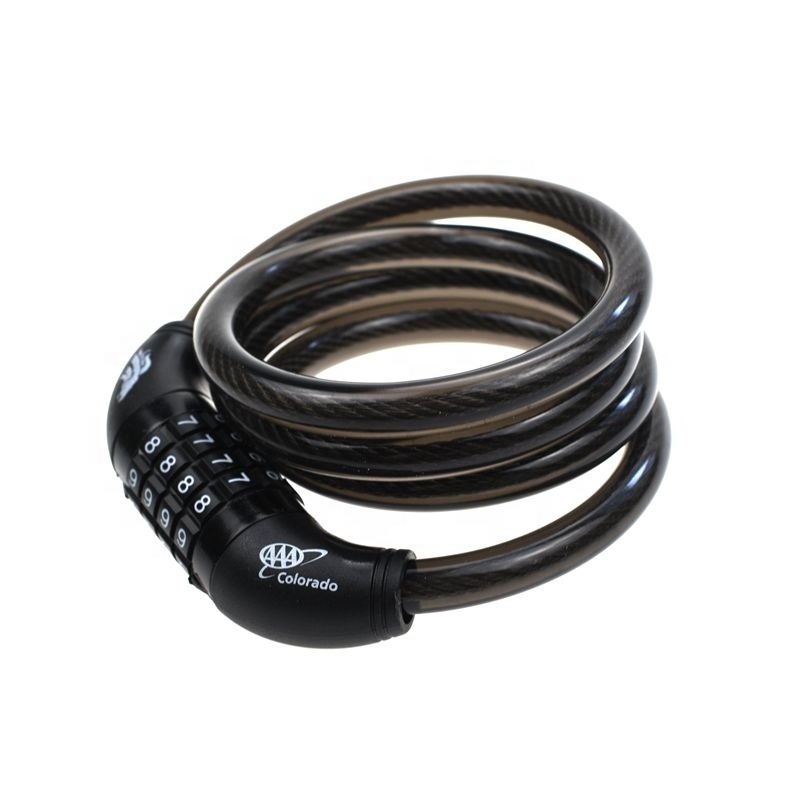 YH1221 Bicycle Lock 4 Digital Safe Lock security cable bike  lock