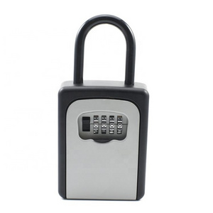 YH9217 Key Lock Box, Combination Key Storage Lock Box with Resettable Code, 4 digits Portable Key Safe Box