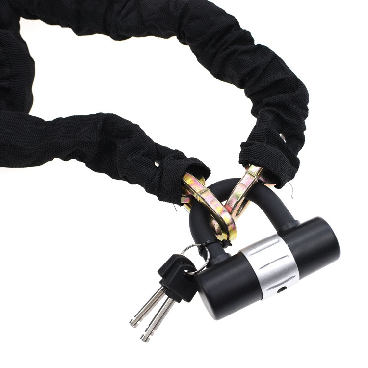 YH1509 Heavy Duty Chain Lock Security Motorbike Chain bike Disc Lock with 16mm U lock