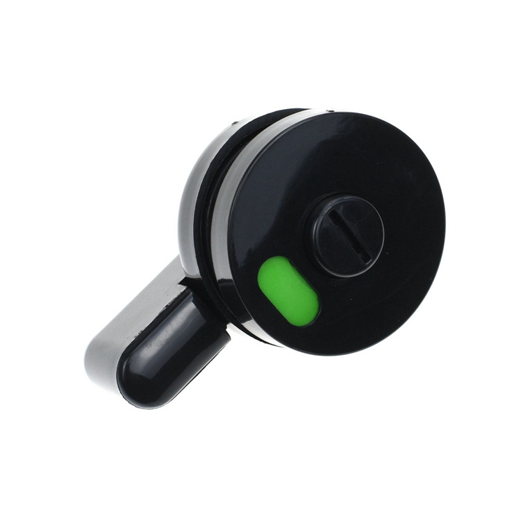 YH1630 53mm Diameter Plastic Nylon Privacy Indicator Door Lock for Public Toilet, Black Knob Lock