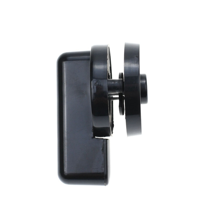 YH1630 53mm Diameter Plastic Nylon Privacy Indicator Door Lock for Public Toilet, Black Knob Lock