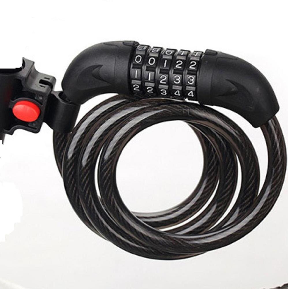 YH1451 Digital combination Bike lock High quality colorful portable 5 digit bicycle chain lock