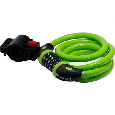 YH1451 Digital combination Bike lock High quality colorful portable 5 digit bicycle chain lock