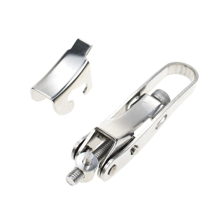 YH9884 Latch Catch Stainless Steel Buckle Barrel Hoop Hasp Spring Loaded Toggle Latches for Chest Trunk Case Box