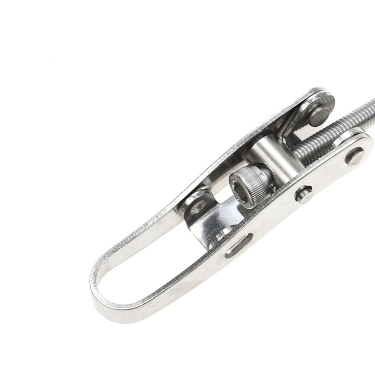 YH9884 Latch Catch Stainless Steel Buckle Barrel Hoop Hasp Spring Loaded Toggle Latches for Chest Trunk Case Box