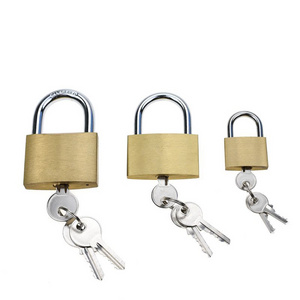 YH1268 Brass Padlock Heavy Duty Padlock mini lock and key  with 3 keys