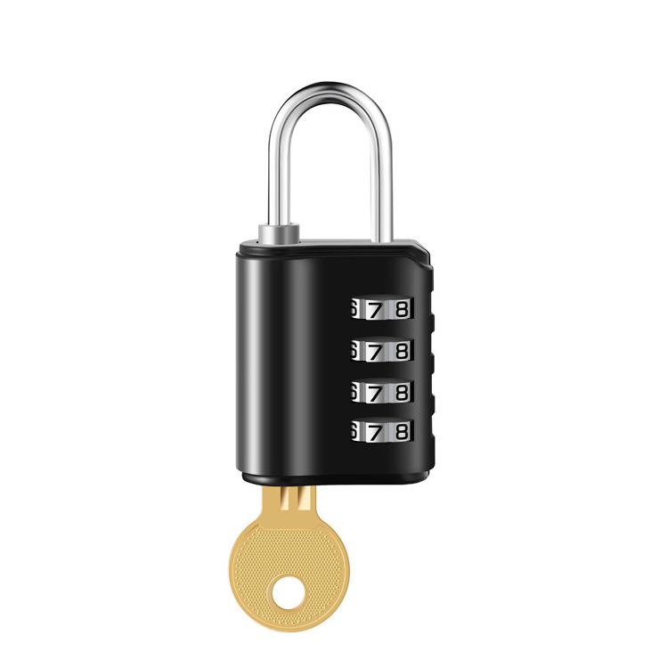 YH1660 Travel safety code locks combination padlock 4 digit password lock with master key