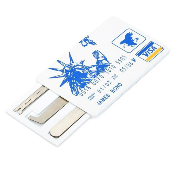 YH9123 High quality VISA James Bond Credit Card Pickset Hook Lock Pick Set