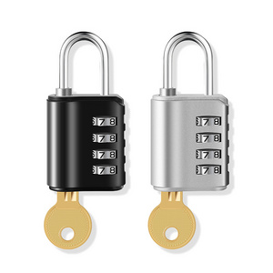 YH1660 Travel safety code locks combination padlock 4 digit password lock with master key