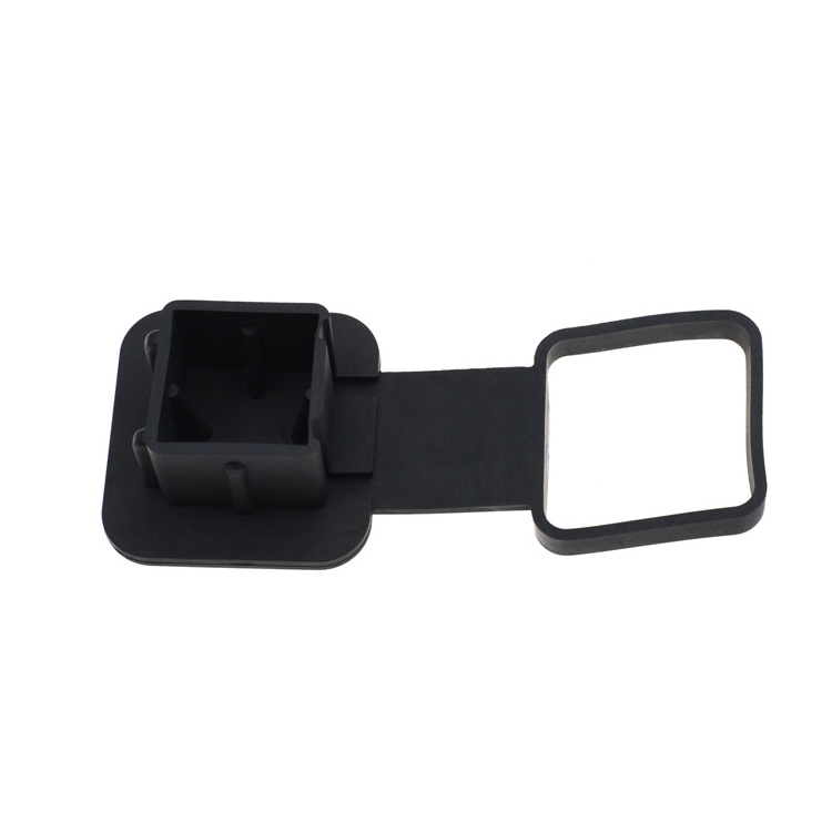 YH1848 2 Inch Trailer Hitch Cover Tube Cover Square Rubber Cover