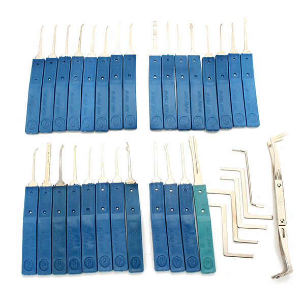 Lock pick set single hook 20 sets with flashlight LED light locksmith tools lockpicking locksmith lockpick lock pick tools