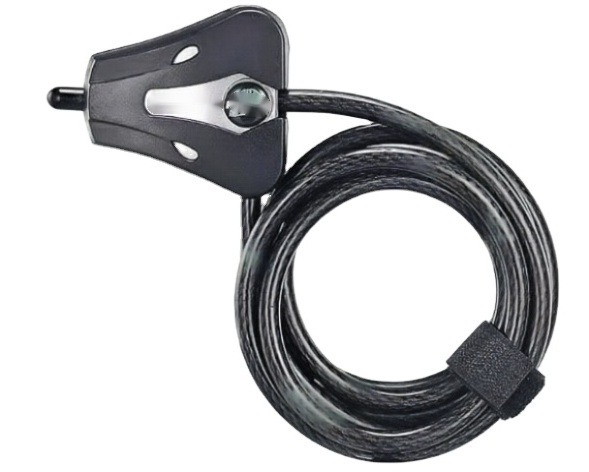 YH3173  Cable lock, cable lock with key, kayak lock cable, black