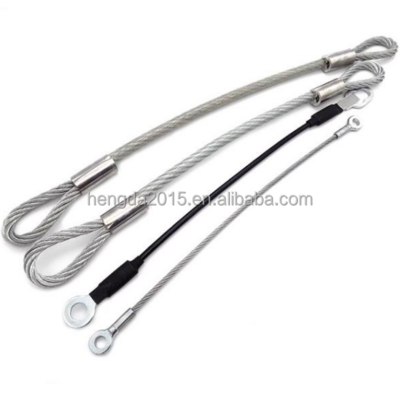 Stainless Steel Wire Rope Cable Lightweight Security Cable Luggage Lock Wire Rope With Both Sides Loop