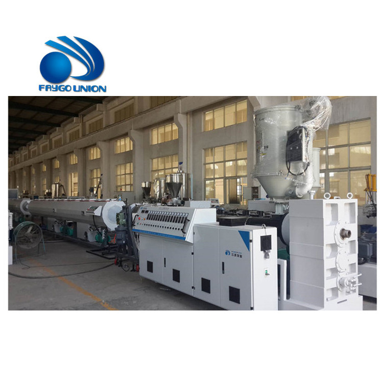 Faygo Union 110mm~250mm pvc pipe production extrusion line with pvc profile plastic extruder machine